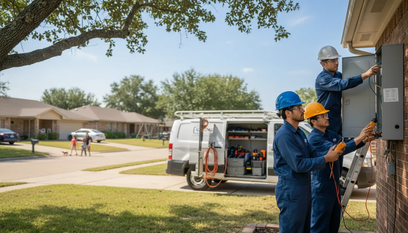 Certified electrician providing emergency electrical services in New Bremen, OH